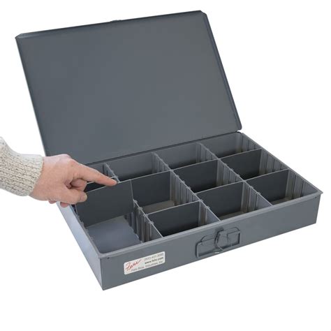 metal box with dividers|organizing boxes with dividers.